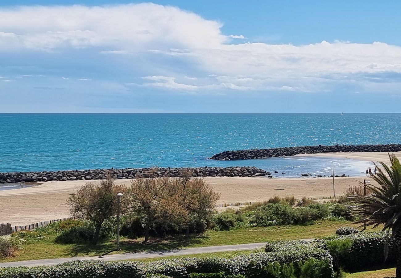 Appartement à Agde - Appt pour 4 pers vue mer en bord de plage