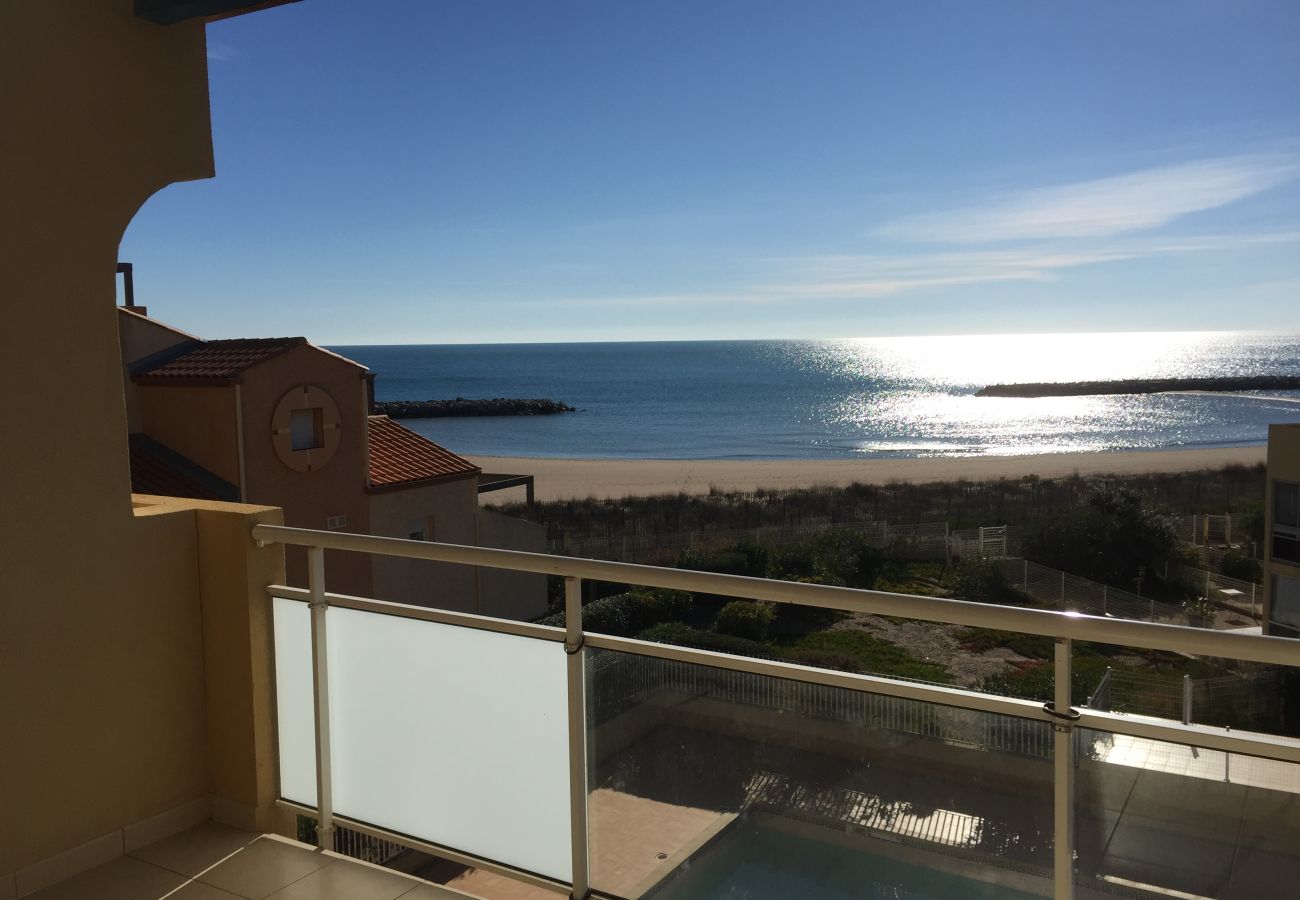 Appartement à Sérignan - Appartement duplex, 6 pers, balcon, vue mer