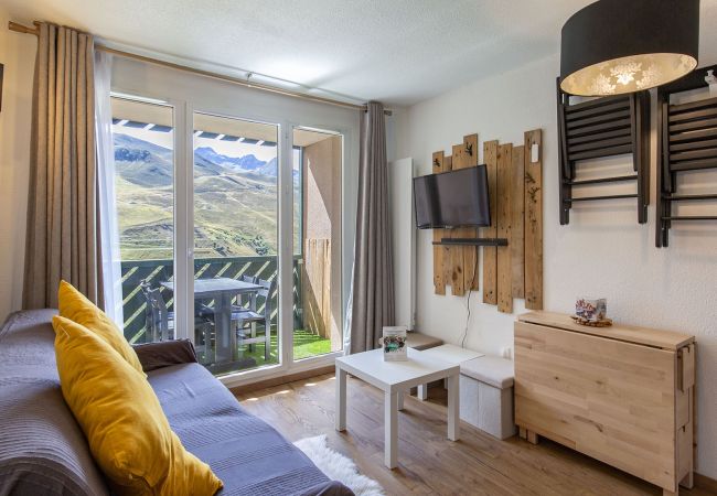 Studio à Germ - superbe vue sur les pistes depuis ce Studio pour 4 pers