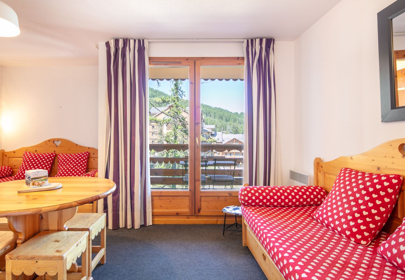 Appartement à Risoul - Bel Apt pour 5 pers vue Pistes de ski