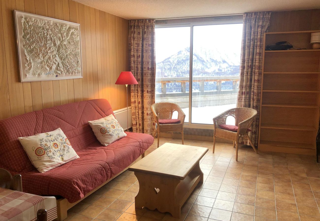 Appartement à Orcières - Appartement en enfilade, 8 pers, terrasse, vue montagne