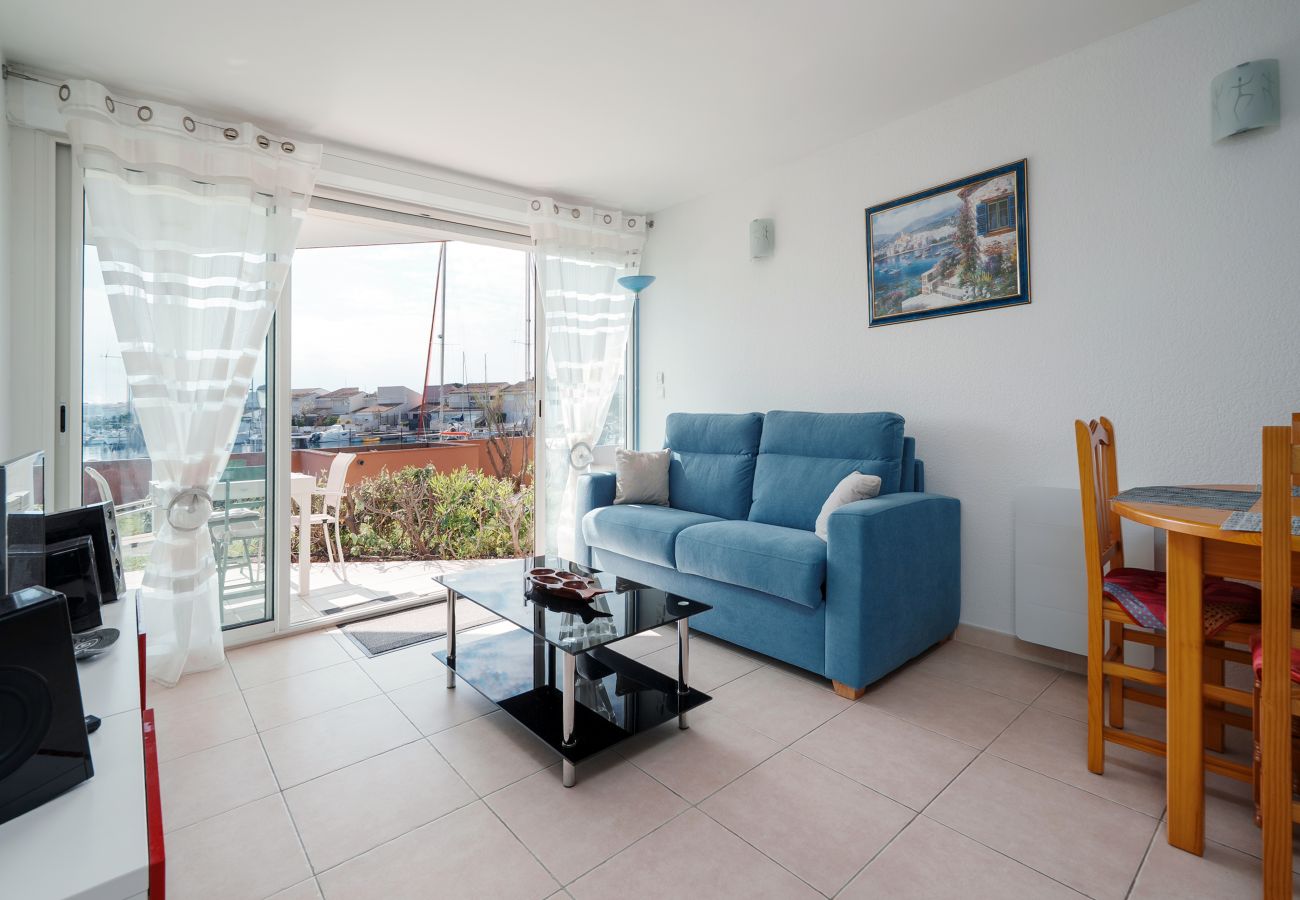 Appartement à Agde - Charmant appartement avec terrasse, 6 pers, vue sur le port