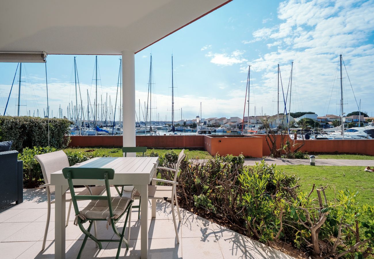 Appartement à Agde - Charmant appartement avec terrasse, 6 pers, vue sur le port
