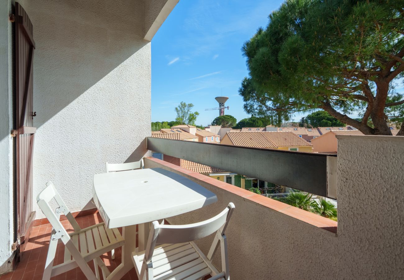 Appartement à Le Grau-du-Roi - Charmant appartement 6 pers, balcon, vue Jardin