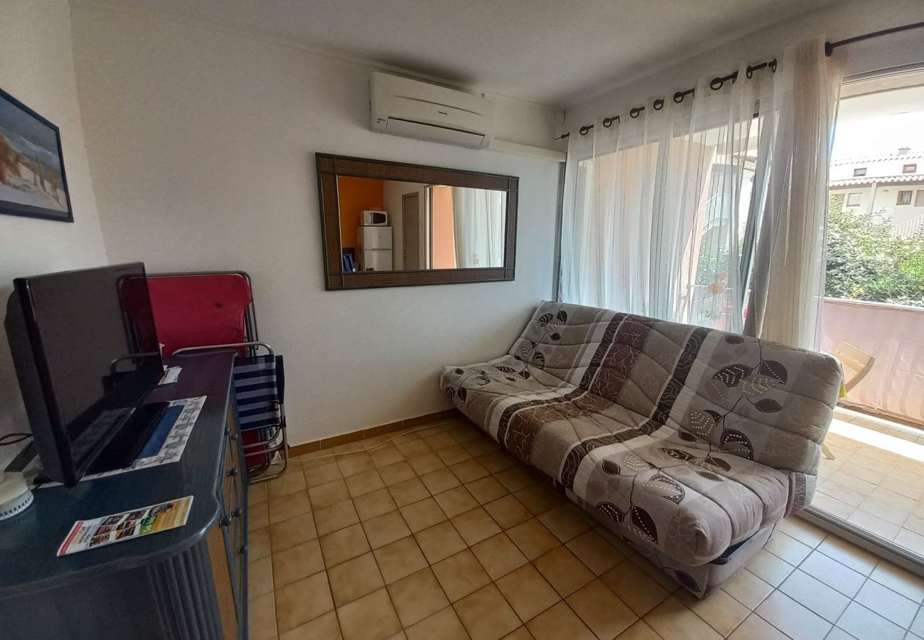 Appartement à Agde - Appt cabine lumineux 4 pers vue piscine
