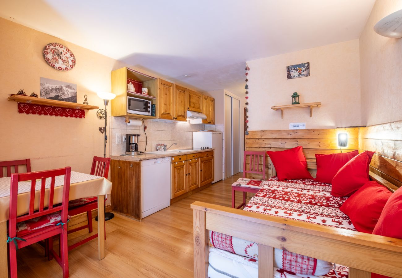 Studio à Les Deux Alpes - Studio, centre station, vue montagne