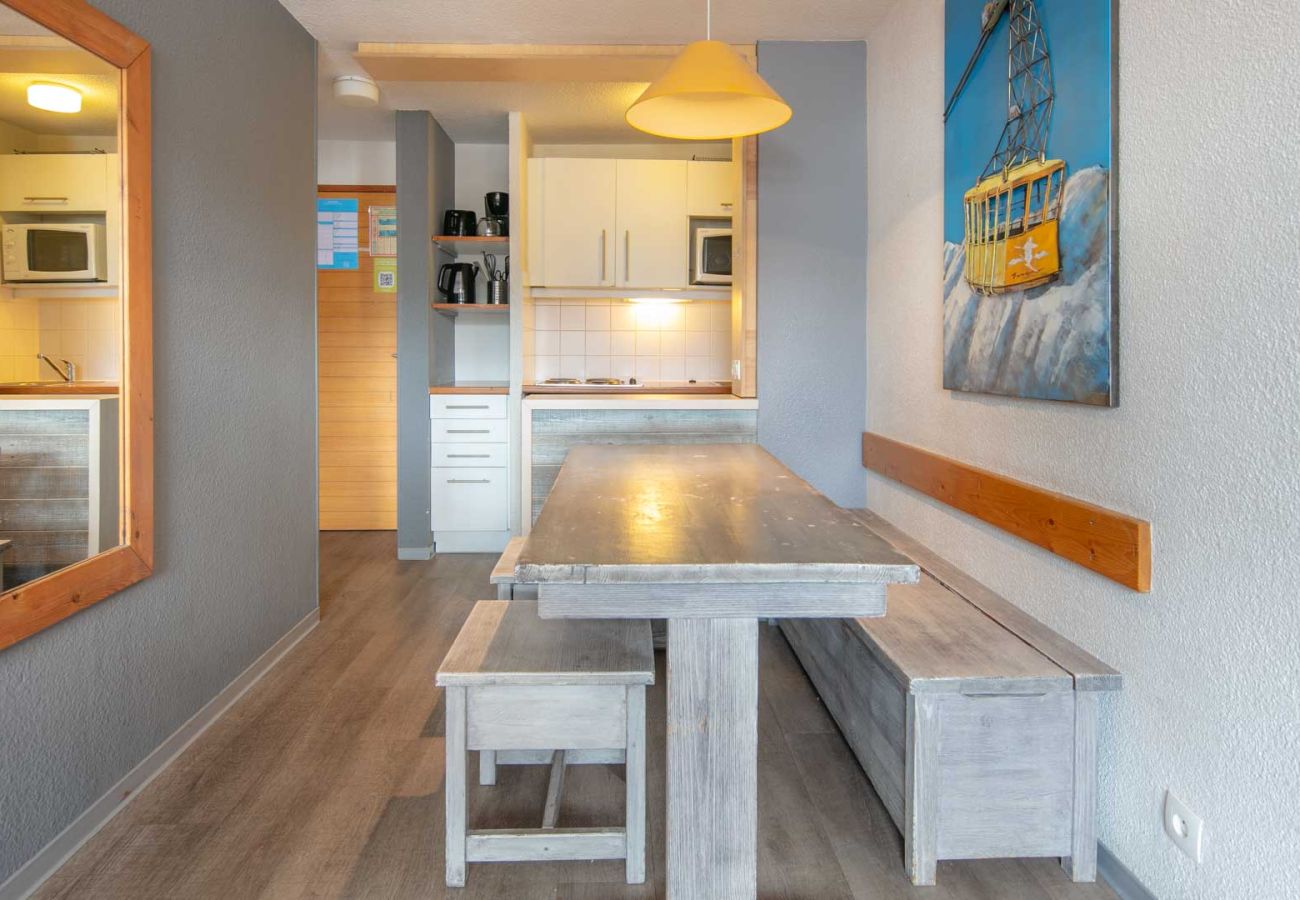 Appartement à Tignes - Appartement cabine lumineux 6 personnes vue pistes de ski