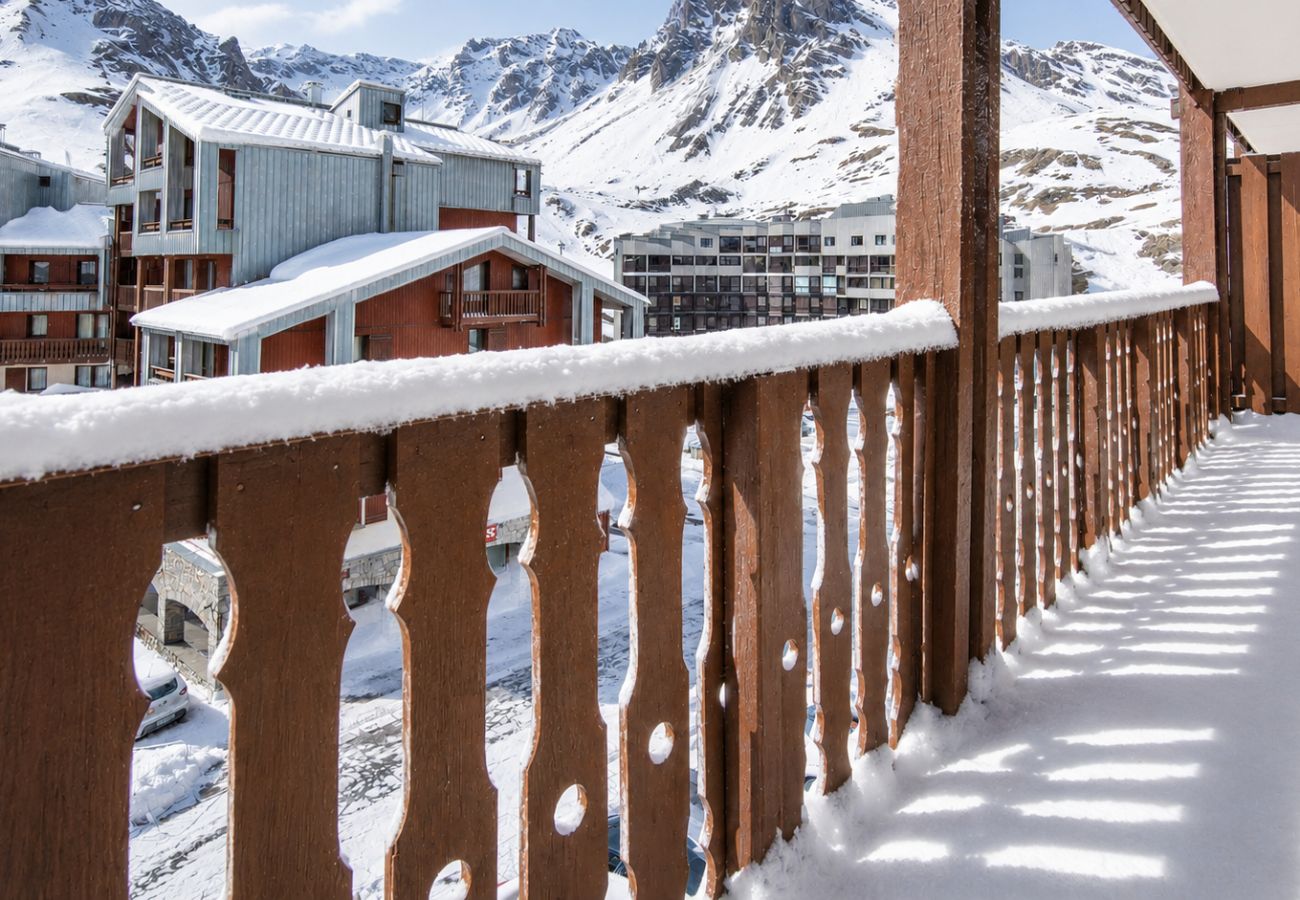 Appartement à Tignes - Appartement cabine lumineux 6 personnes vue pistes de ski